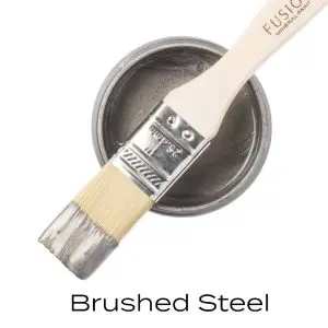 metallic brushed steel paint
