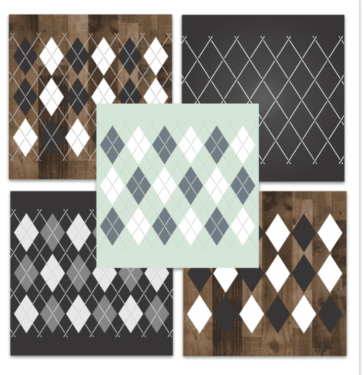 Argyle Stencil Pattern Available At Blue Star Antiques