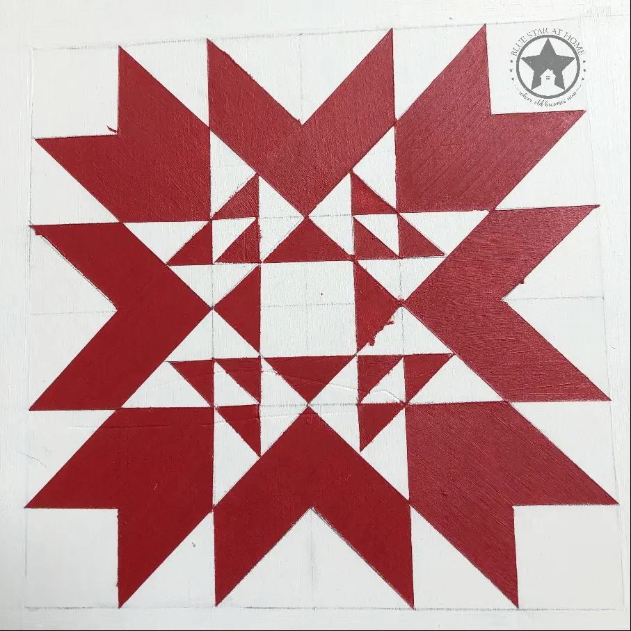 blue star red quilt Four Easy Steps to Paint a Barn Quilt