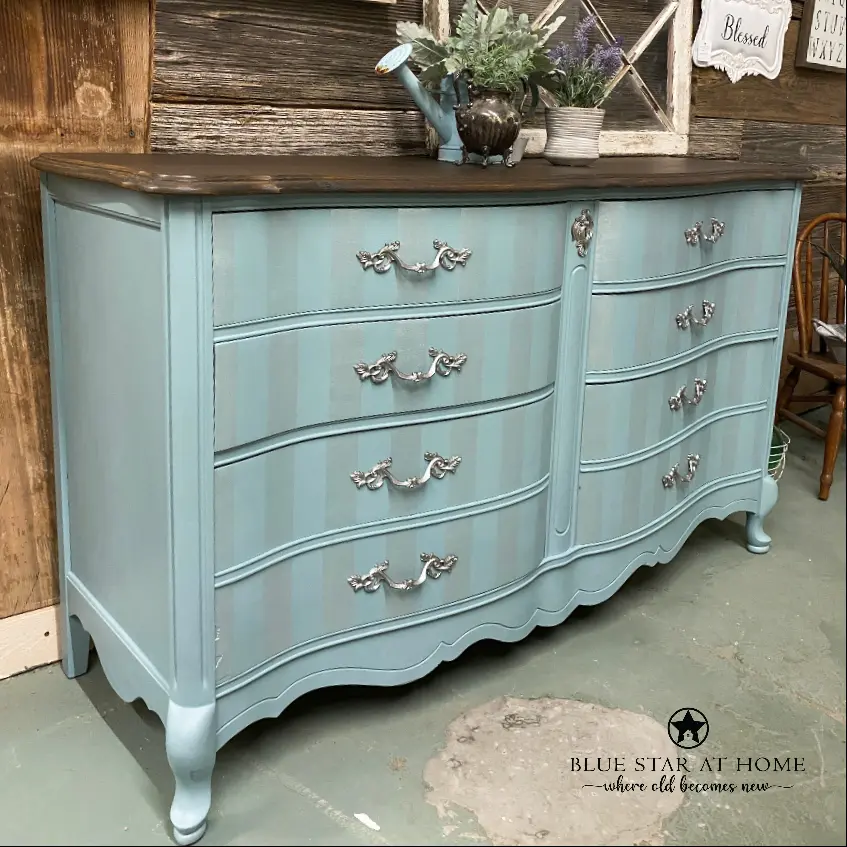 How To Paint Ghost Stripes Blue Star Antiques