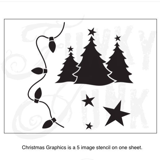 Christmas Graphics Stencil