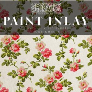 rose chintz paint inlay