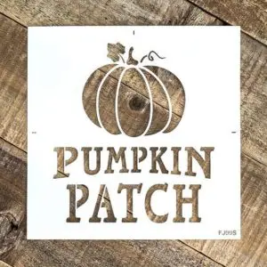 small pumpkin patch stencil
