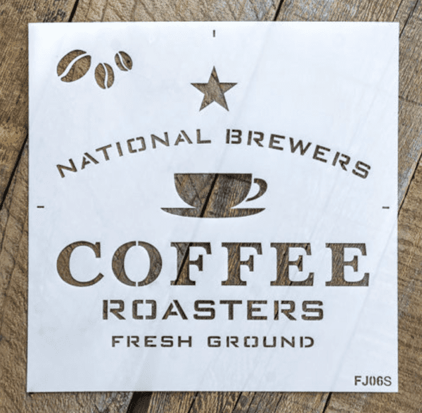 National Brewers Coffee stencil