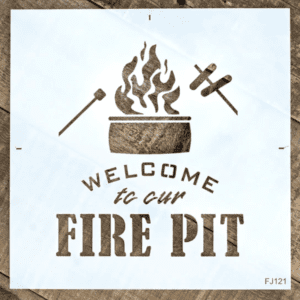 Fire Pit Stencil