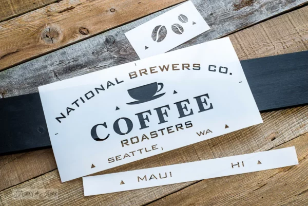 large National Brewers Coffee stencil